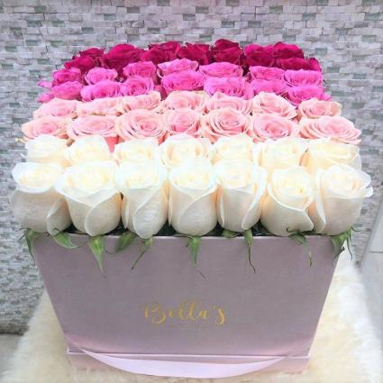 Roses 100 & Butterflies Hatbox