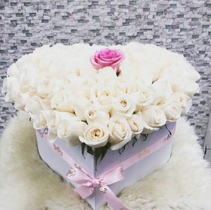 Make Her Day 50 Roses - Large Heart Box